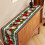 2X Black and White Gingham Christmas Table Runner 5