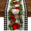 2X Black and White Gingham Christmas Table Runner 3