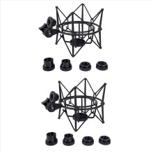 2X Microphone Shock Mount Adjustable Recording Mic