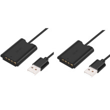 2X NP-BX1 Dummy Battery with USB-A Power Adapter D
