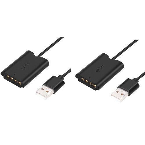 2X NP-BX1 Dummy Battery with USB-A Power Adapter D 1