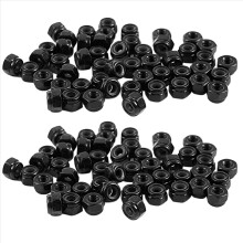 M2.5X0.45mm Zinc Plated Nylon Insert Hex Lock Nuts
