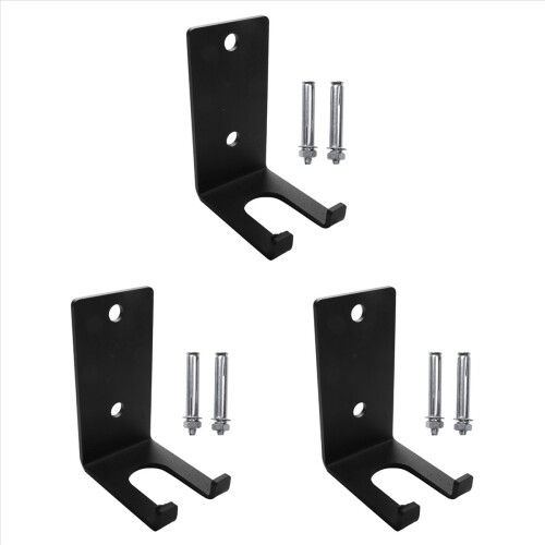 3X Barbell Rack Wall Mount Heavy Duty Holder Stora 1