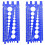 2Pc Nut Bolt Thread Gauge Checker Size and Measure 1
