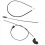 9PCS Engine Bowden Cable Hood Release Wire for E39 6