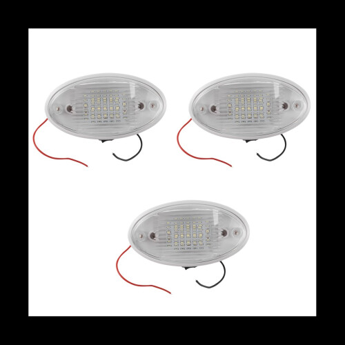 3X 12V LED Light with Switch Caravan Motorhome Boa 1
