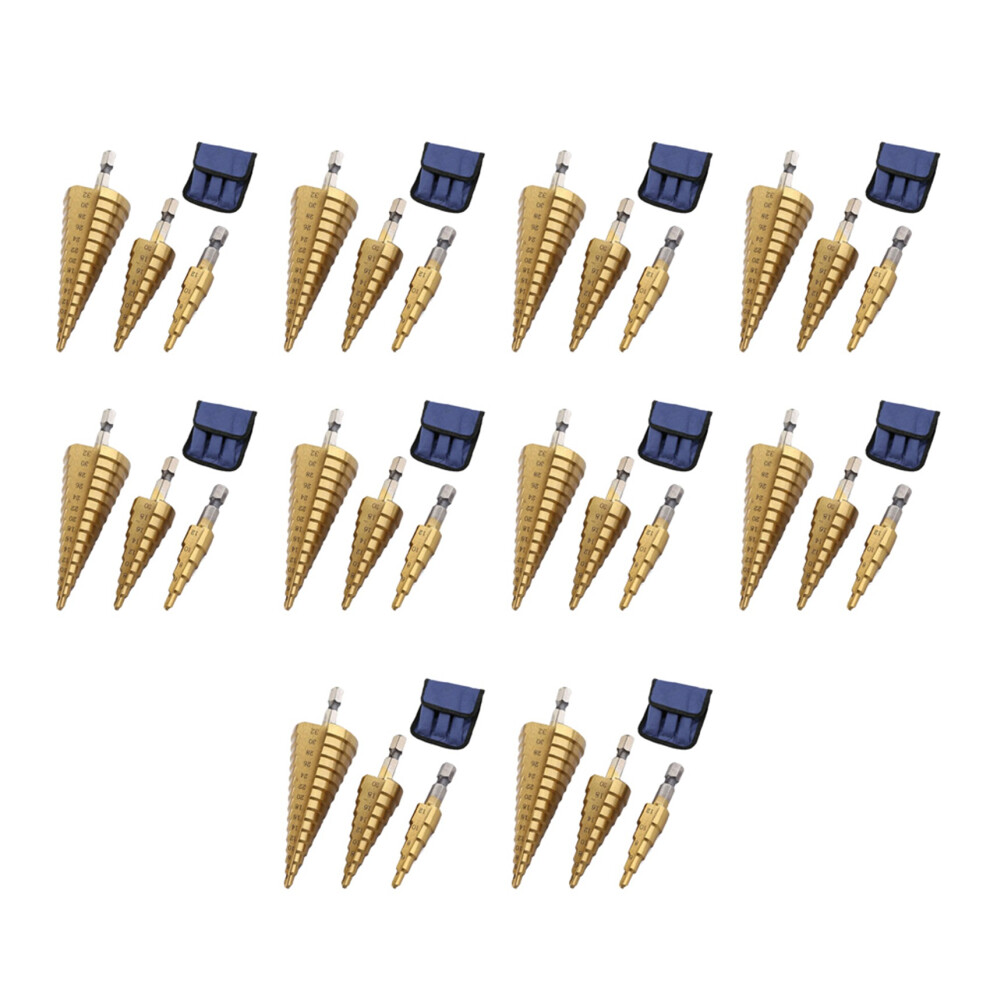 Hss Step Drill Bit Set Of 30,4-12Mm 4-20Mm 4-32Mm 4851335326374