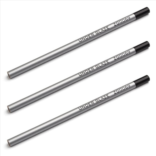 3X Black Underglaze Pencils, Pencils for Pottery,U