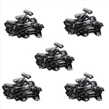 100Pcs Black Nine-Tooth Clip for Hair Extension Sn