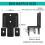 4 PCS Non Slip Mattress Gripper for Metal Frame, A 5