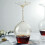 2X Long Stem Upside Down Wine Glass Funky Stemmed 4