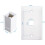 4-Pack 1-Port Ethernet Wall Plate, Jack Plate with 4