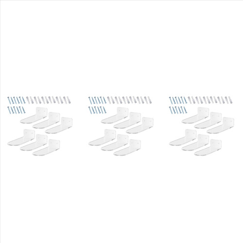 Floating Shoe Display Stand - 18 Shelf for Wall Sn 2