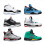 Floating Shoe Display Stand - 18 Shelf for Wall Sn 11