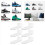 Floating Shoe Display Stand - 18 Shelf for Wall Sn 9