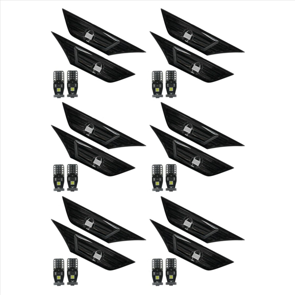 12X Smoke Tinted Lens Side Marker Lamp With Light 4851335398494