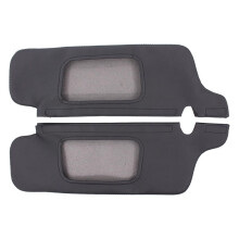 Schwarzer Ersatzbezug für Sonnenblende aus Mikrofaserleder für 1994-2004