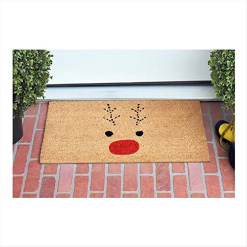 Weihnachtsteppich mit Cartoon-Motiv für Eingangsbereich, Küche, Schlafzimmer oder Wohnzimmer 2