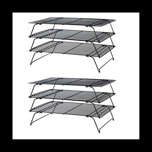 2X 3 Layers Stackable Cooling Rack Metal Cake Cook