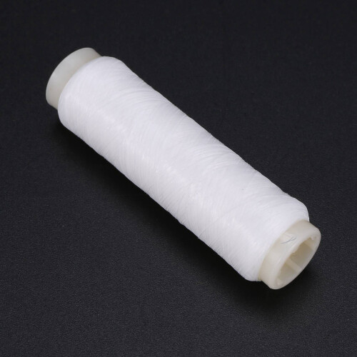 2x Köder-Gummischnur, elastische, starke Angelschnur zum Angeln, 200 m, 0,2 mm, 3 2