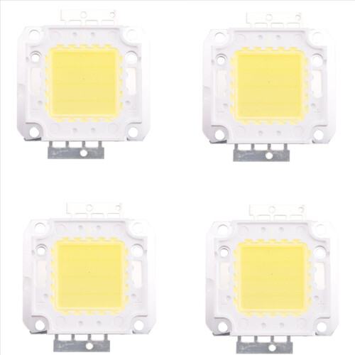 4X Λάμπα LED Chip υψηλής ισχύος 30W, DIY, λευκό 2200Lm 6500K