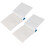 2 τεμάχια 100 τεμάχια 10cm x 7,5cm λευκό μαλακό χαρτί καθαρισμού για φακό κάμερας 1