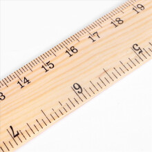 24 x Righelli in legno per studenti, righelli in legno per la scuola, righelli per ufficio, righelli di misurazione, 2 scale (12 pollici e 30 cm)