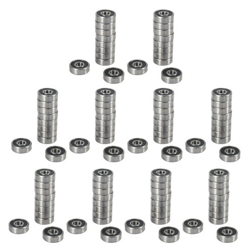 100 τεμάχια 628RS 8mmx24mmx8mm διπλής σφράγισης μινιατούρα ρουλεμάν βαθιάς αυλάκωσης