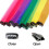 39 pezzi di extension per capelli colorate con clip, 55 cm, sintetiche e lisce, arcobaleno 7
