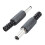 60 Stück schwarze 2,5 mm x 5,5 mm DC-Stromstecker-Adapter 2