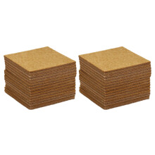 40 almohadillas de fieltro autoadhesivas para muebles, protectores de suelo de madera de 7 x 7 cm