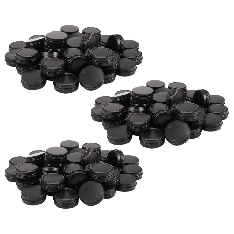 Aluminum Tin Cans - 120 Pack 1Oz / 30G Tin Container Screw Top Cans Cosmetic Sample Candle Travel Tins