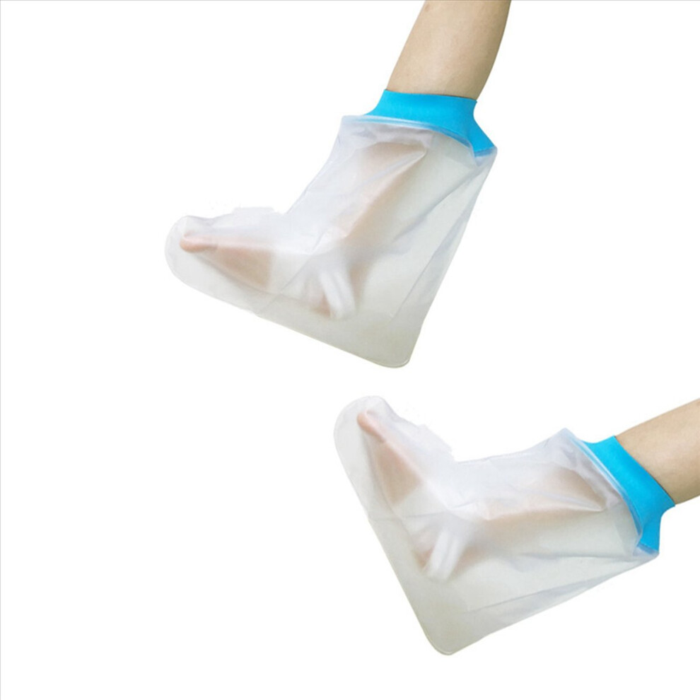 2X Watertight Foot Protector Bathing Waterproof Cover Shower Foot Rest Cast Covers for Shower Leg