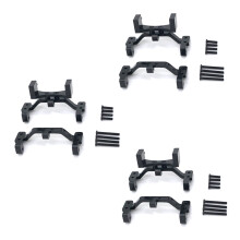 3x Metall-Zugstangenbasis, Sitz- und Achsen-Servohalterung für MN D90 D91 D96 MN99S 1/12 RC-Cars, Schwarz