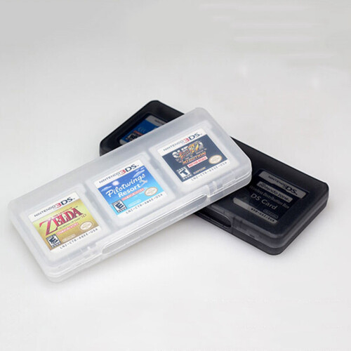 2X Clear 6 in 1 Game Card Storage Case Box for XL LL 1
