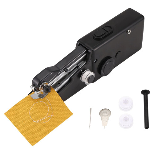 Handheld Sewing Machine, Portable Mini Sewing Machine for Beginners, Cordless Electric Stitching Machine with Sewing 1