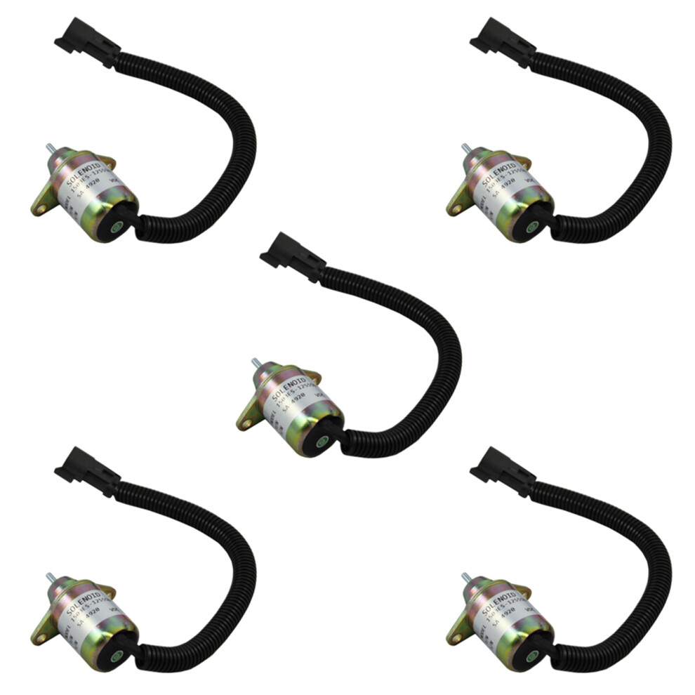 5X Stop Shut Off Shutdown Solenoid For Engine Replaces 41-6383 4853137769182