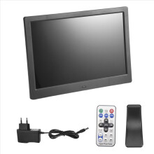 Digital Picture Frame, 12 Inch Digital Photo Frame with Wireless Remote Control, Support SD Card/USB EU PLUG