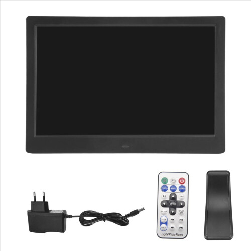 Digital Picture Frame, 12 Inch Digital Photo Frame with Wireless Remote Control, Support SD Card/USB EU PLUG 1