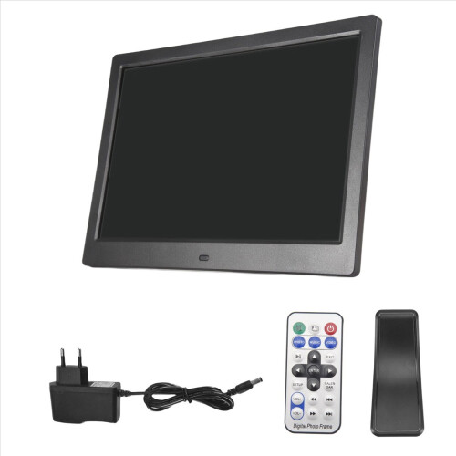 Digital Picture Frame, 12 Inch Digital Photo Frame with Wireless Remote Control, Support SD Card/USB EU PLUG 2