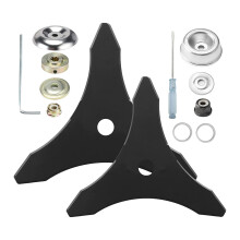 Lama di ricambio per decespugliatore, lama in acciaio al carburo con adattatore (albero da 25,4 mm o 20 mm)