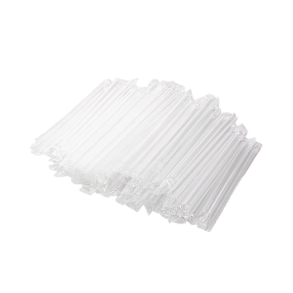 300Pcs Smoothie Jumbo Straw Clear Plastic Drinking Straws for Bubble Tea Jumbo Straws Fruit Shakes