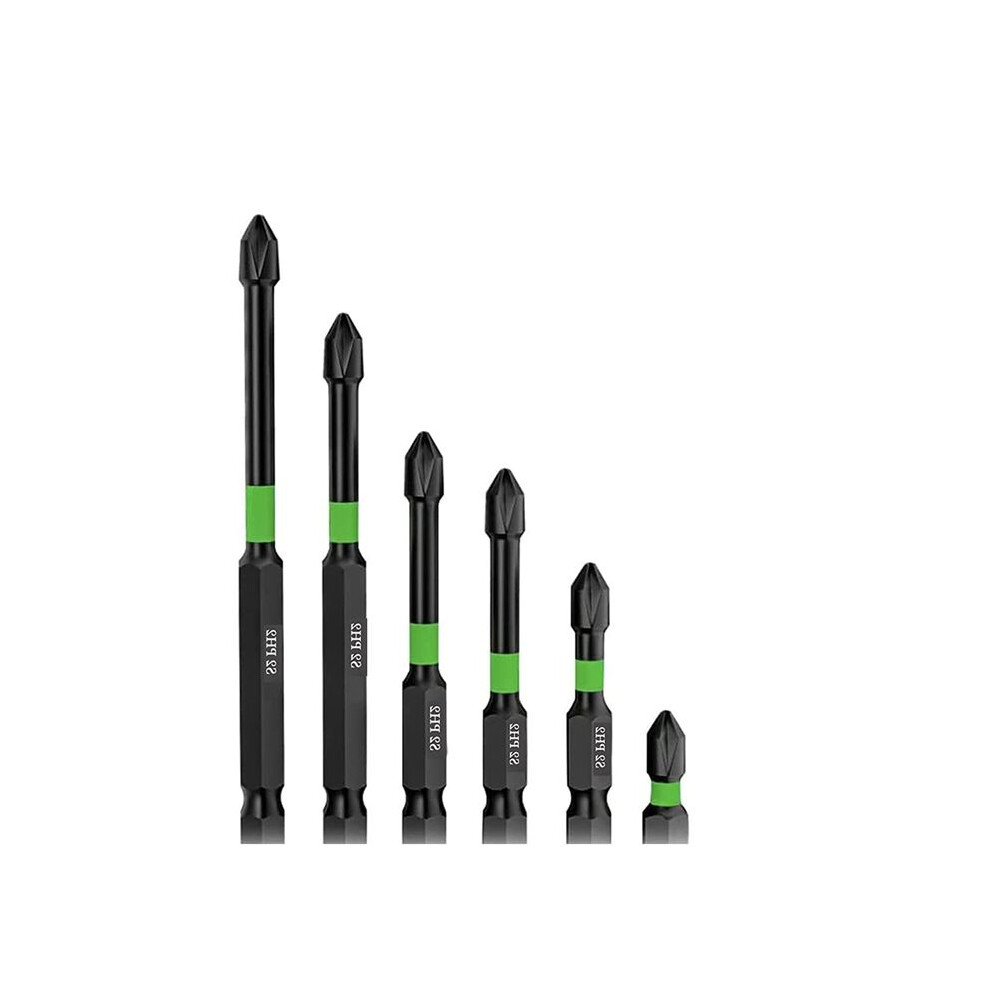 Magnetic Screwdriver Bit Set Ph2 Bits S2 Impact Magnetic Strong Magnetic Anti-Slip Screwdriver Bit Set 4853137713062