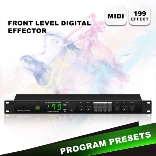 Professional Digital Reverberation Multi Effect Processor Audio Processor Equalizer EU PLUG 2