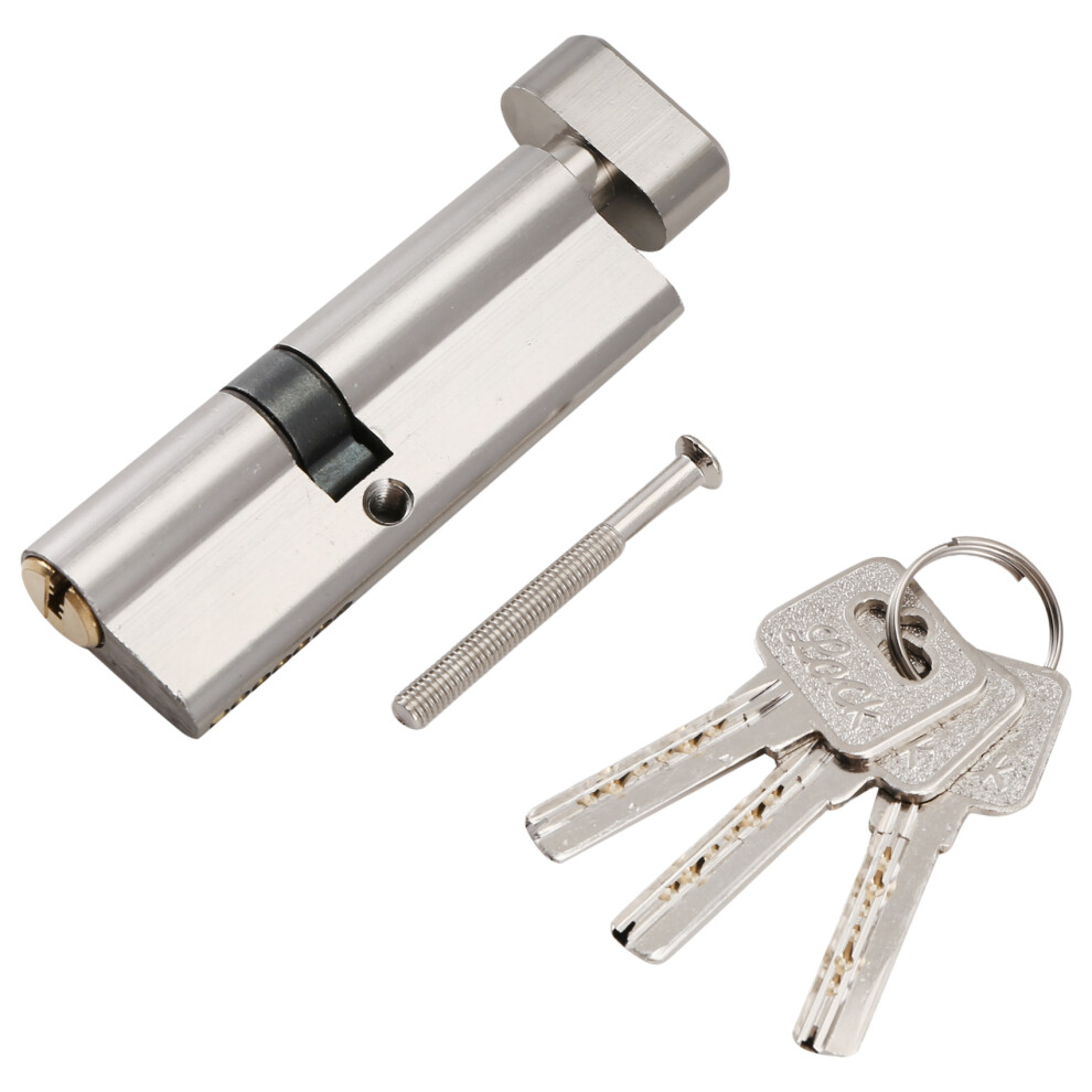 Door Hardware 80Mm Security Copper Door Lock Cylinder Interior Bedroom Living Lock Handle Brass Key Locking 4853137715677