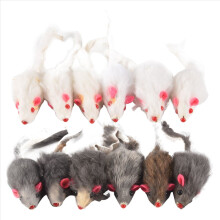 Real Fur Mice Cat Toys Pet Toy Children'S Toys 12-Pack