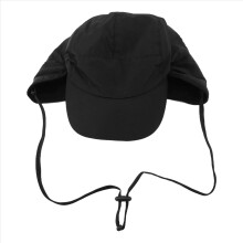 Waterproof Winter Hats Warm Polyester Lined Earflaps Baseball Cap,Black