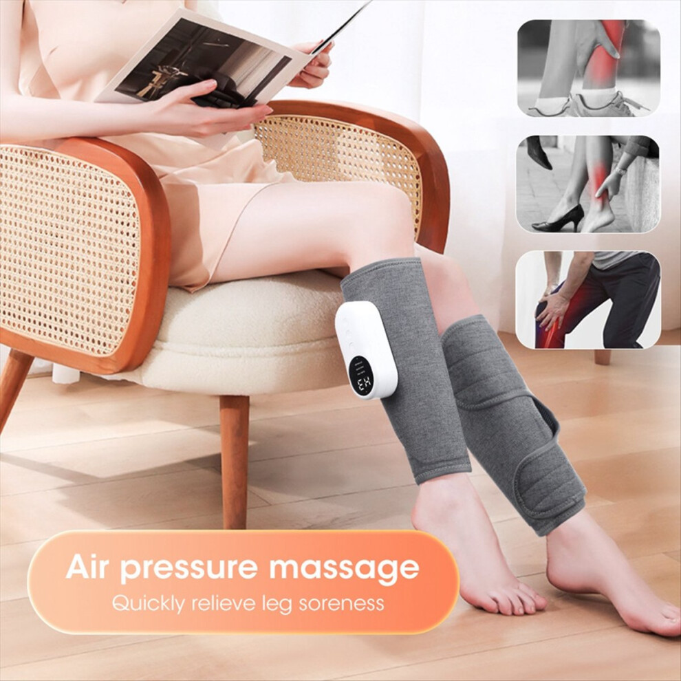 Calf Compression Massager for Circulation and Pain Relief Leg Massager with Heat Relieve Fatigue Help ElectricMassager,A