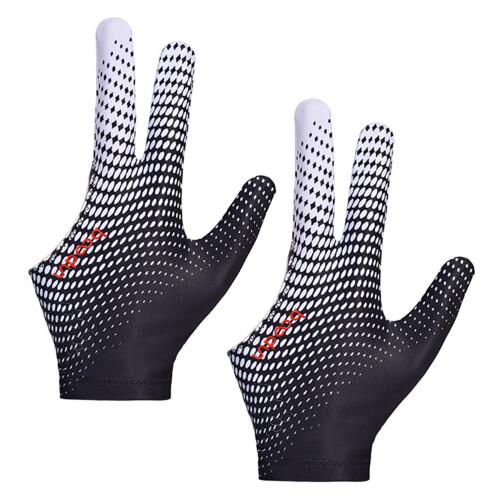 2er-Pack Billard-Queue-Handschuhe, 3-Finger-Billardhandschuhe für Linkshänder, Snooker-Handschuhe, Billardzubehör