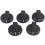15 PCS Kitchen Black Plastic Gas Stove Cooker Control Knobs 3